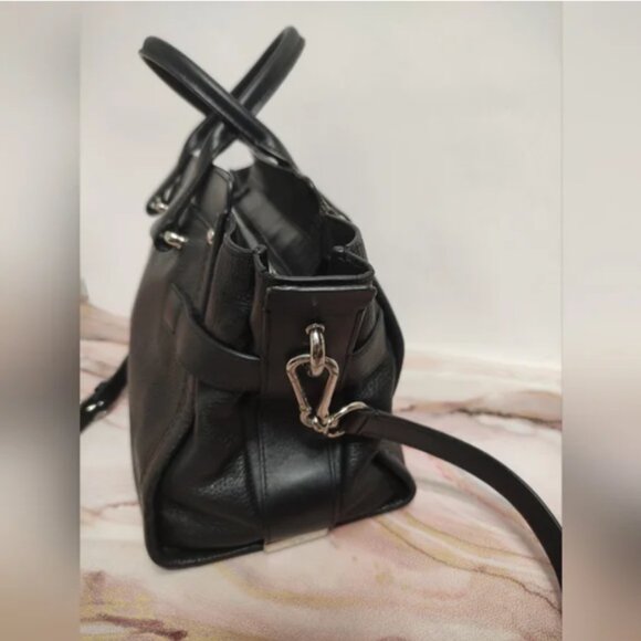 Coach Swagger Carryall In Pebble Leather Black with Silver Style No.34408 - Picture 7 of 15